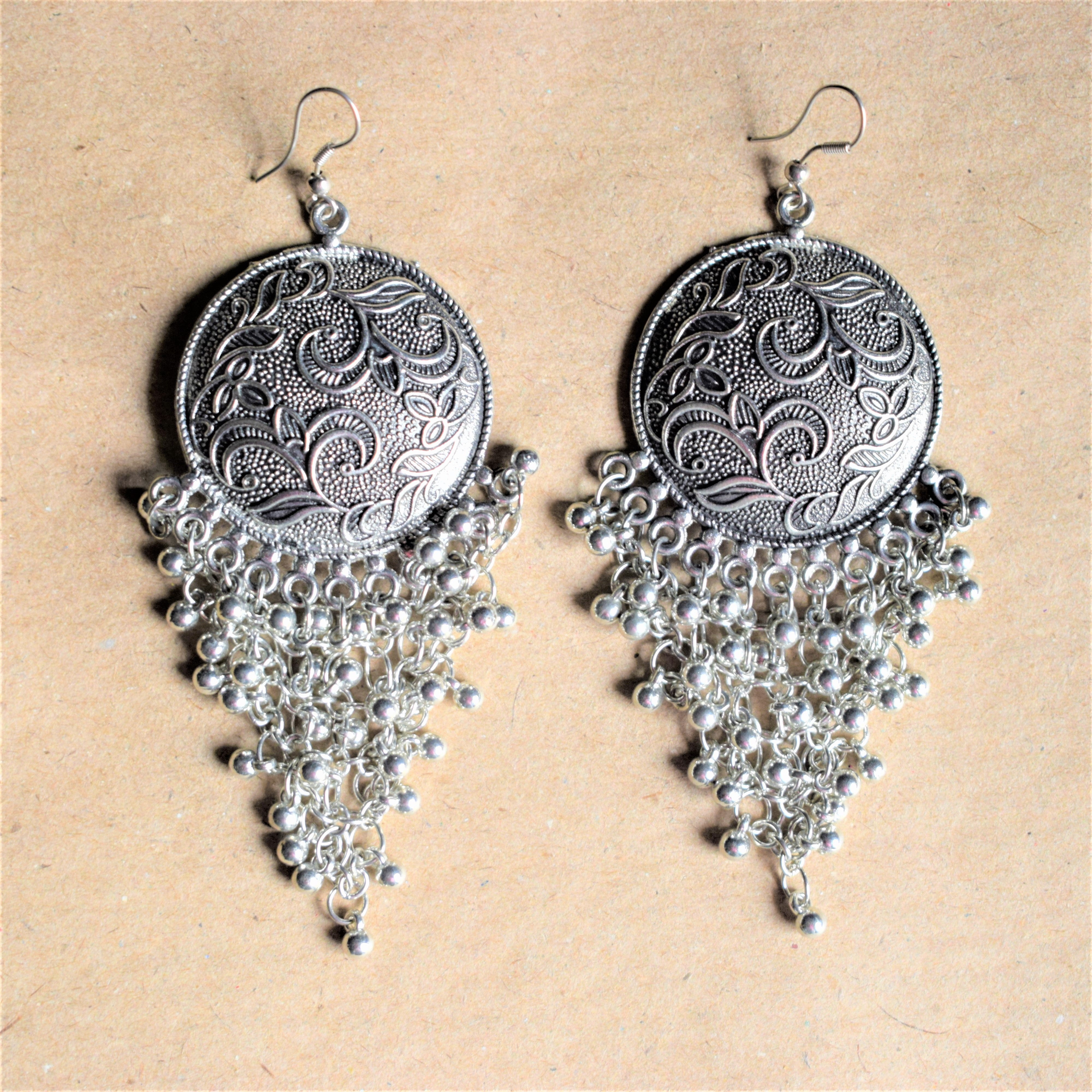 Women Alloy Multi German silver Earrings at Rs 65/pair in Ghaziabad | ID:  2849551584030